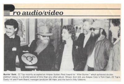 ZZ Top / Burnin' Gold. / 1986