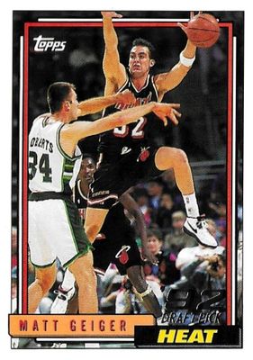 Geiger, Matt / 1992-93 Miami Heat / Topps #322