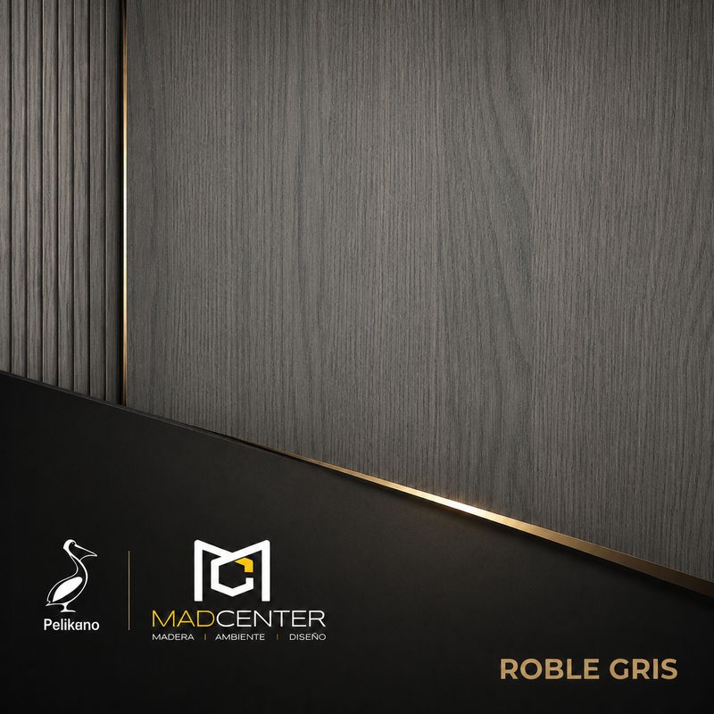 Fondo Pelikano MDP Roble Gris Una Cara