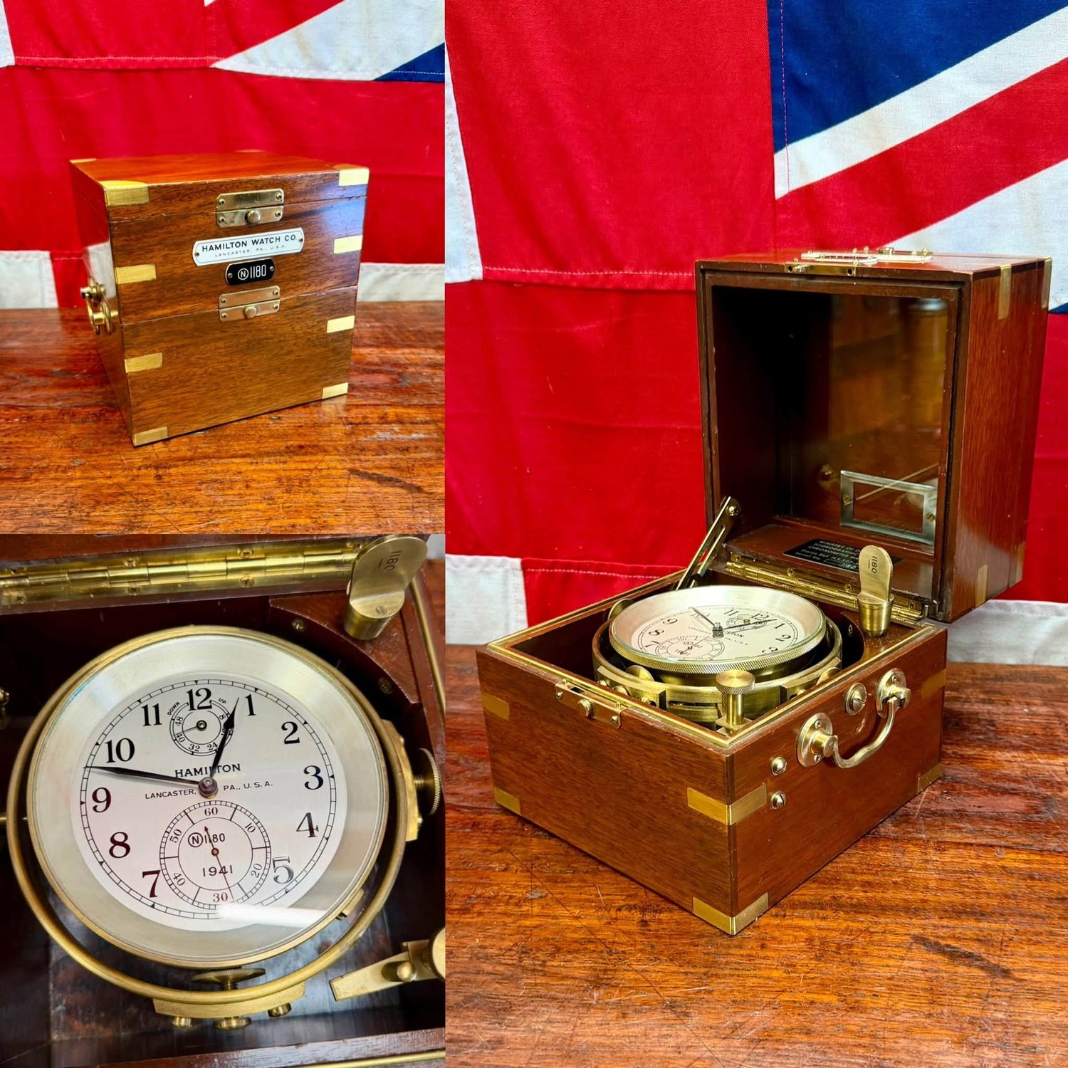 Sublime WW2 US Navy & RN Hydrographic Chronometer by the Hamilton Watch Co d.1941 Sublime WW2 US Navy & RN Hydrographic Chronometer by the Hamilton Watch Co d.1941