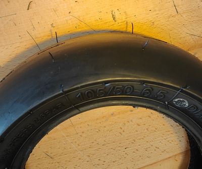 ULIP 105/50-6.5 Slick Road Tyre (tubeless) [TurboTread DynoSlick HP-1001]