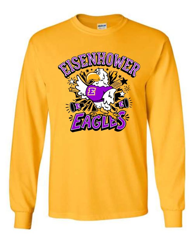 EISENHOWER EAGLES-5400 GOLD LONG SLEEVE-T