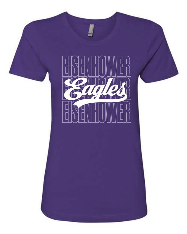 EISENHOWER EAGLES-3900 PURPLE LADIES SOFT STYLE-T