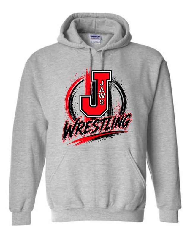 JAWS-18500 SPORT GREY PULLOVER HOODIE