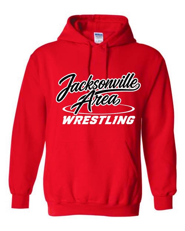JAWS-18500 RED PULLOVER HOODIE