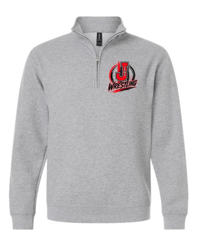 JAWS-18810 SPORT GREY QUARTER-ZIP