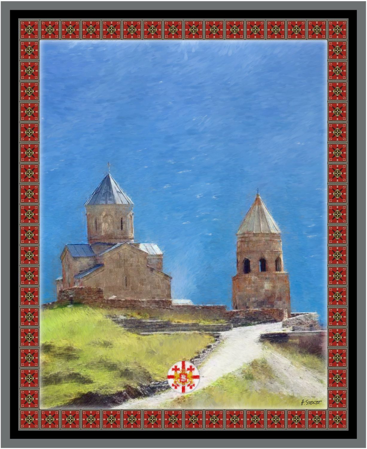 Georgien Motiv 3, gerahmt Georgien Motiv 3, gerahmt