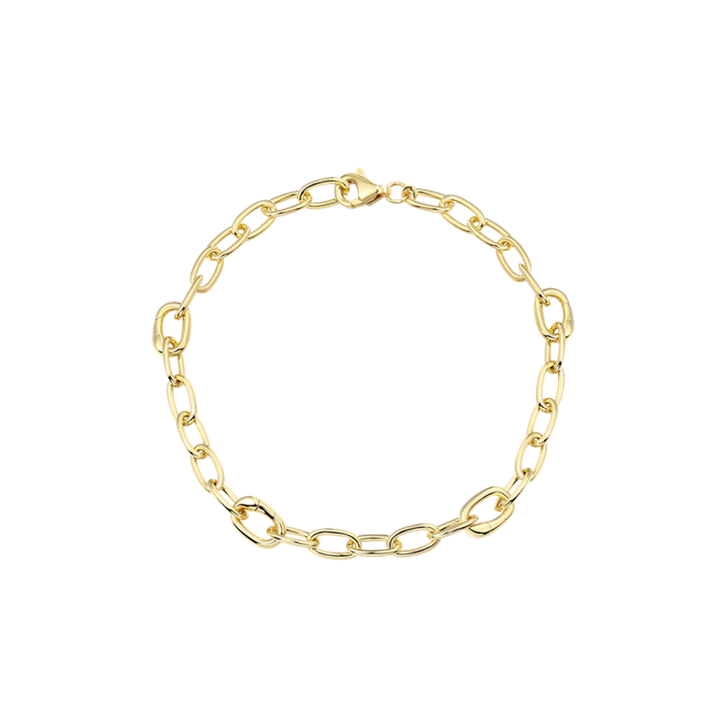 Xenox Charm Armband Silber vergoldet