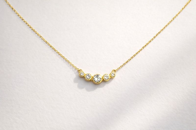 Goldkette Anhänger  42 cm verstellbar Gold 585 Anhänger mit Kette