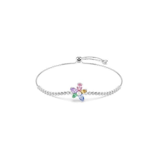 Swarovski Ariana Grande x Swarovski Armband, Verschiedene Schliffe, Blume, Mehrfarbig, Rhodiniert