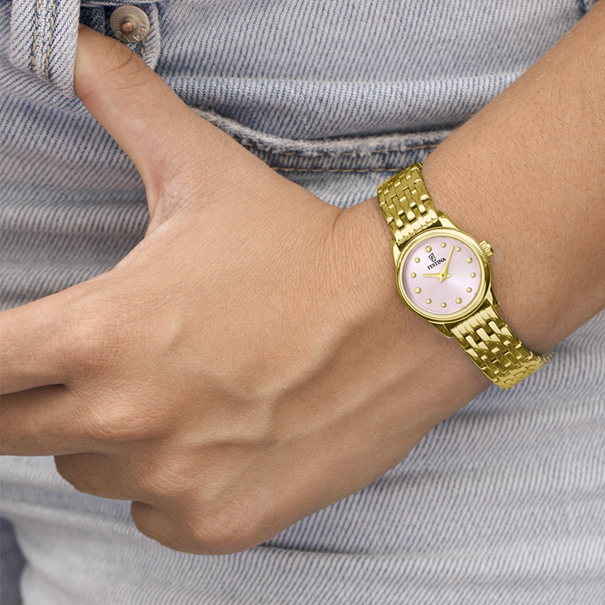 Festina F20750/2 Damen Uhr MADEMOISELLE ROSÉGOLD EDELSTAHL ARMBAND