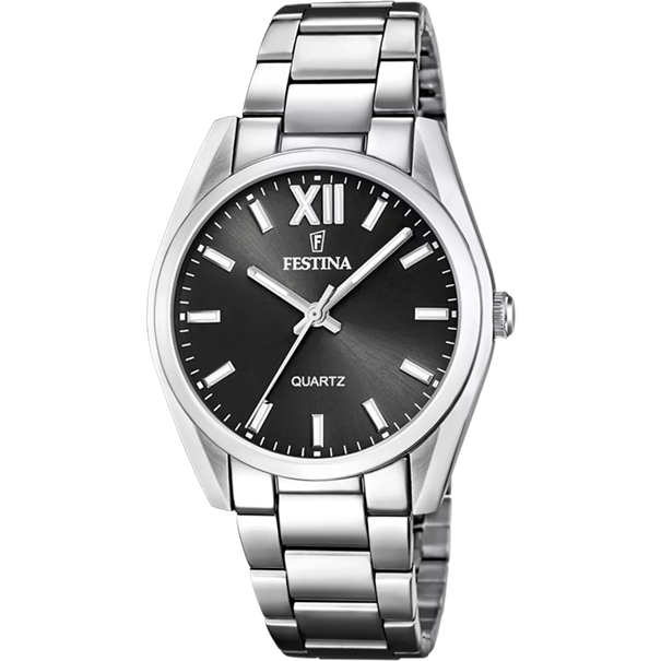 Festina F20622/6 Damen Uhr BOYFRIEND ALEGRIA SCHWARZ, EDELSTAHL ARMBAND