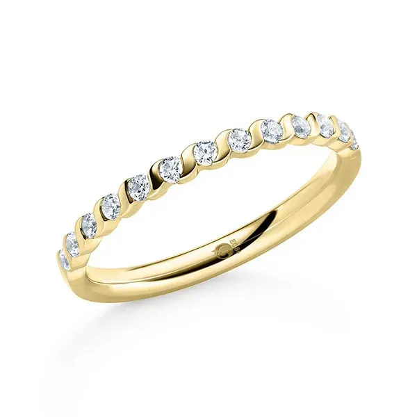 Memoirering Brillant mit ca. 0,32 ct. tw, si natürlichen Diamanten Memoirering Brillant mit ca. 0,32 ct. tw, si natürlichen Diamanten