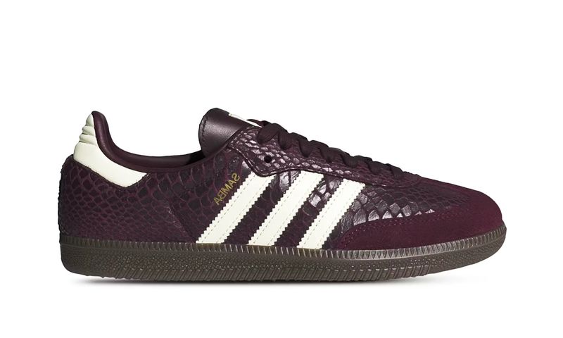 Adidas Samba OG Snakeskin Maroon Cream White (W)