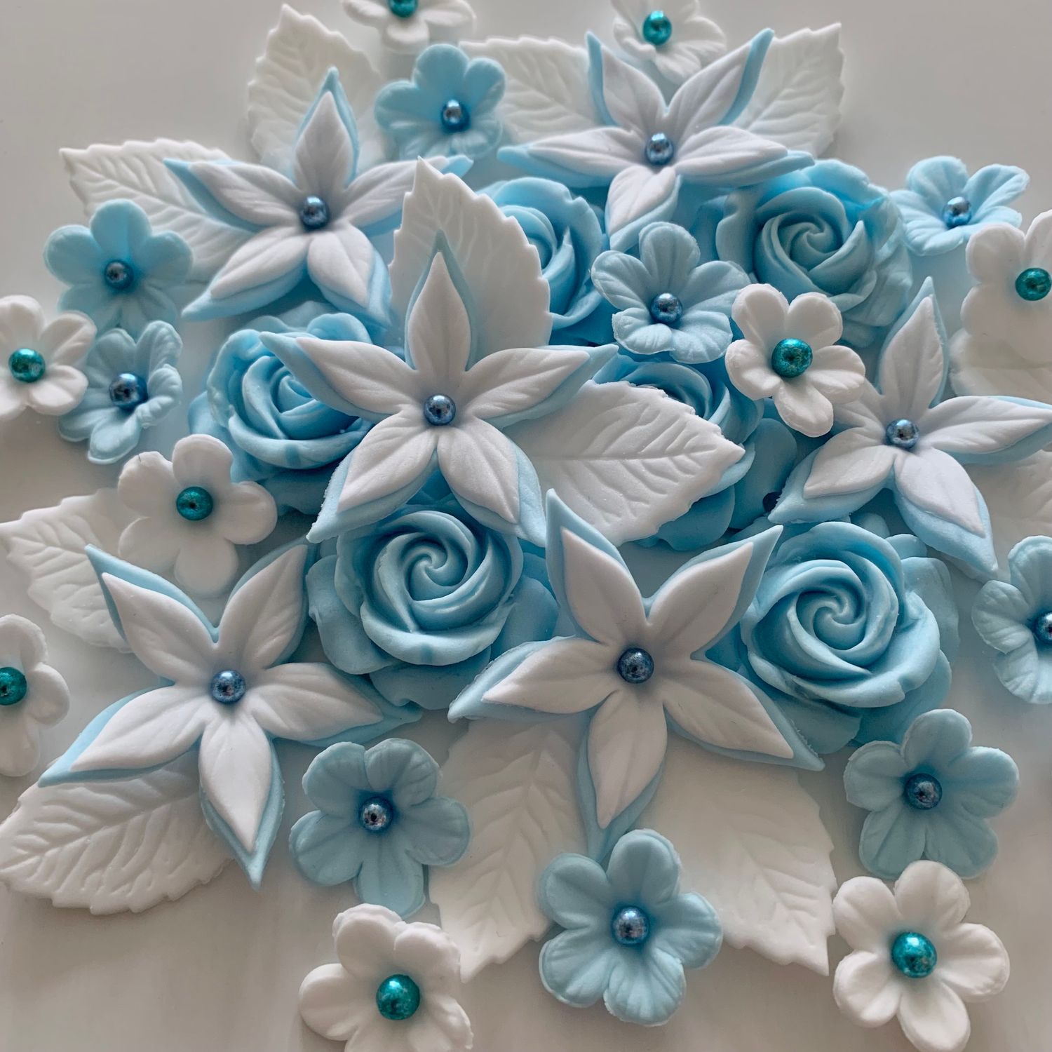 Baby Blue Petal Bouquet