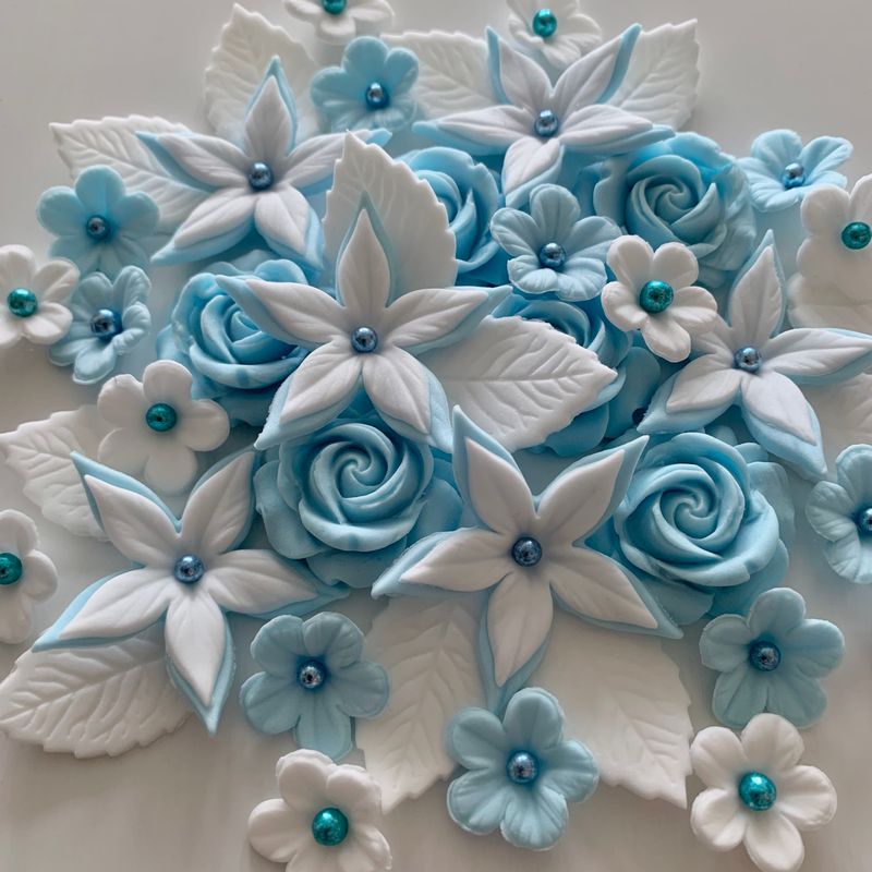 Baby Blue Petal Bouquet