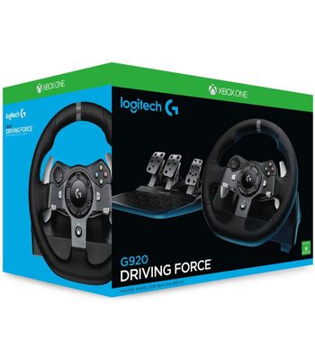 Logitech G920 Xbox ONE, Xbox Series ir PC vairas su pedalais, naudotas