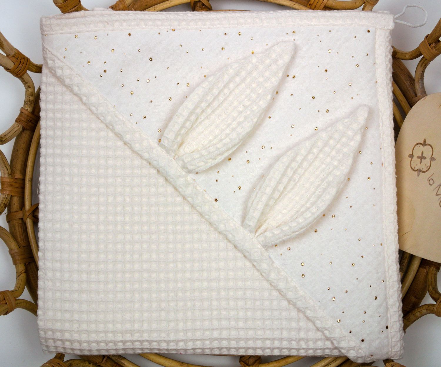 Ręcznik wafelkowo - muślinowy