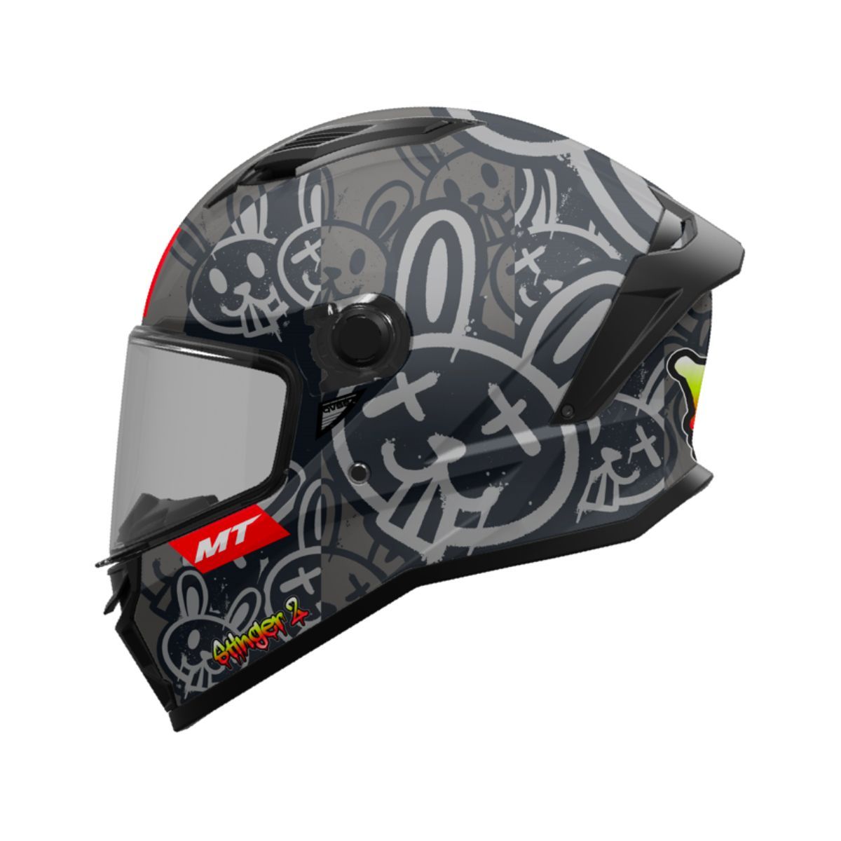 CASCO STINGER 2 RAM F1 // NEGRO MATE