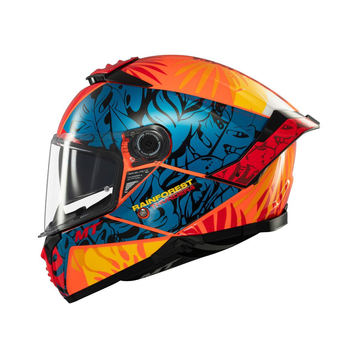 CASCO MT THUNDER 4 SV RAINFOREST C4 NARANJA BRILLO