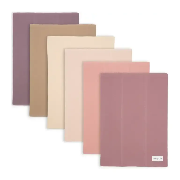 Cotton Burp Cloths by Comfy Cubs – Multi-Girl