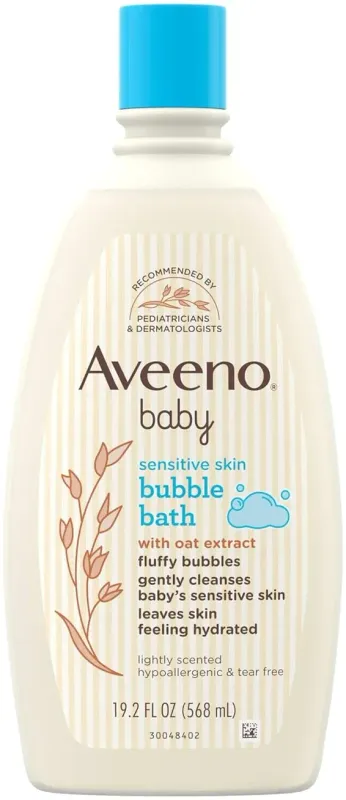 Baby Sensitive Skin Bubble Bath with Oat Extract 568ml