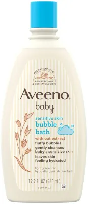 Baby Sensitive Skin Bubble Bath with Oat Extract 568ml