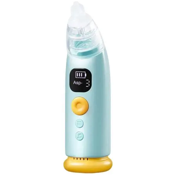 Baby Nasal Aspirator, Nose Sucker for Baby with 3 Suction Levels, Music &amp; Light Soothing Function
