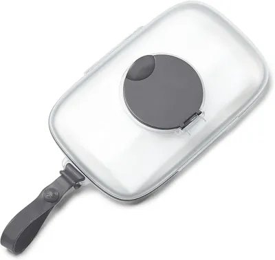 Skip Hop On-The-Go Wipes Dispenser, Grab &amp; Go, Grey