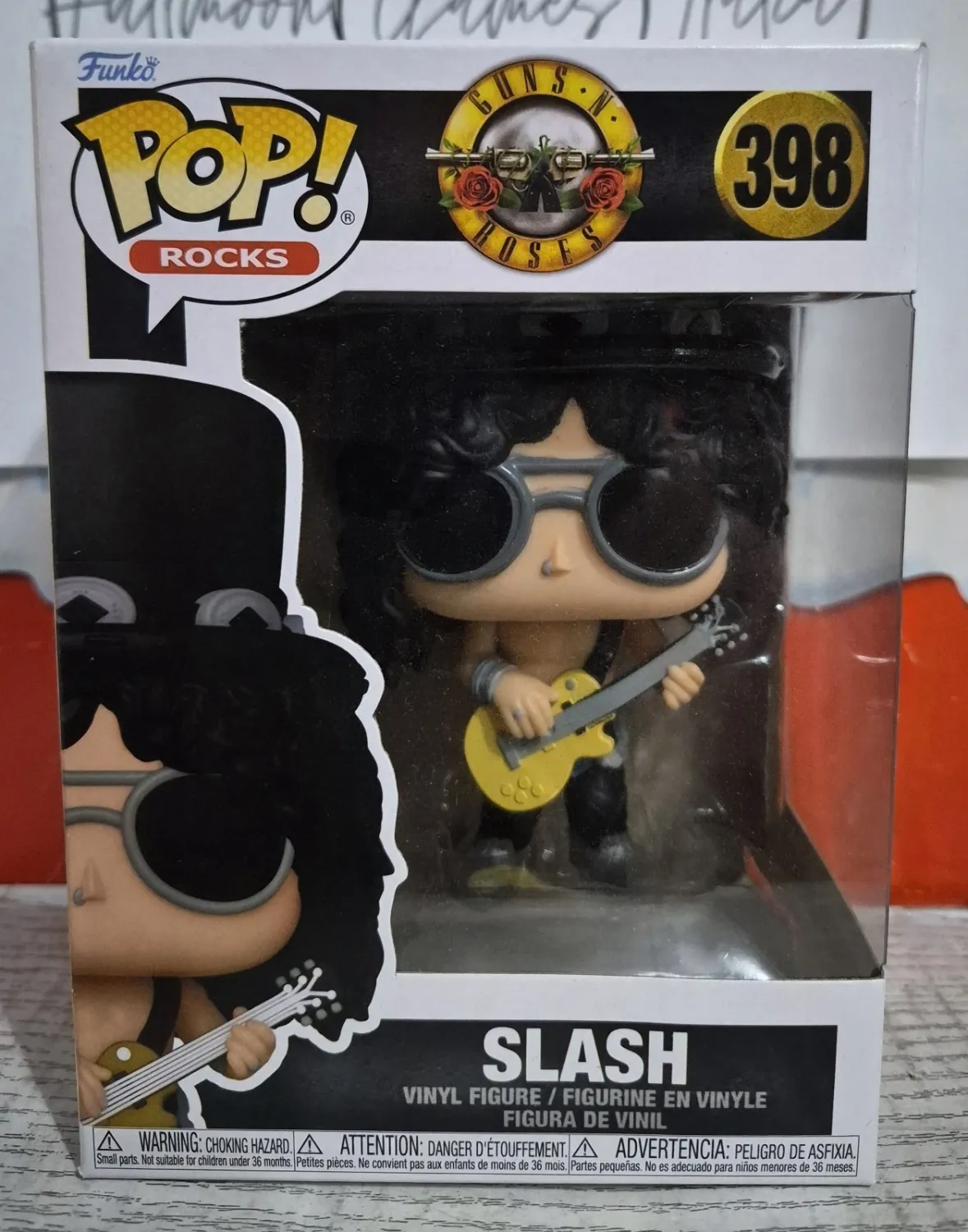 Funko Pop! Rocks Guns 'N Roses Slash 1980'S #398 Vinyl Figure (Scatola Danneggiata)