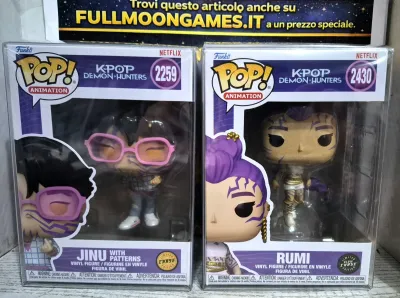 Funko Pop! K-Pop Demon Hunters Bundle Rumi CHASE Glow + Jinu CHASE + Protectors