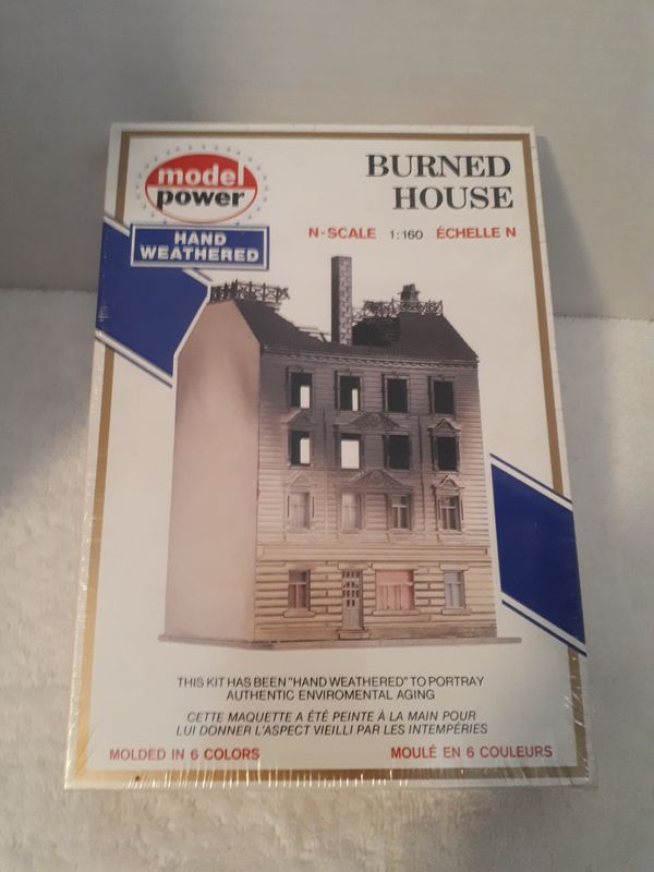 Burned House N scale