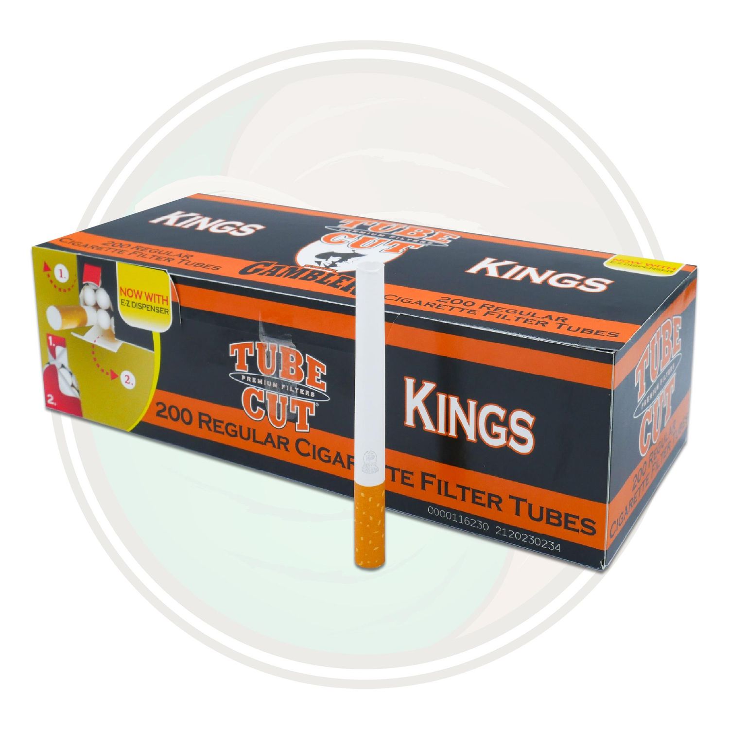GAMBLER TUBE CUT 200CT KING SIZE CIGARETTE FILTER TUBES