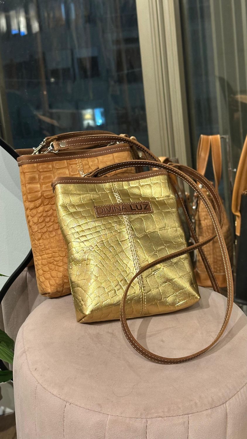 Cel Bag Crocco - Dorado