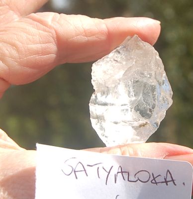Powerful Satyaloka Quartz  Crystal Meditation Stellar Gateway Synergy Ascension Stone Grid 22g