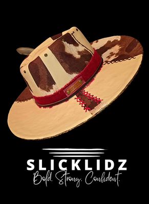 Slicklidz Custom Cowprint "Sexy Motion" Fedora Hat