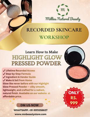 Learn Highlighting Glow Compact Pressed Powder Making