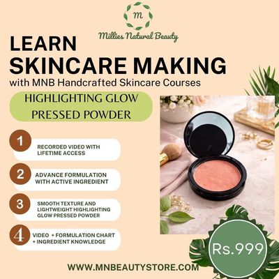 Learn Highlighting Glow Compact Pressed Powder Making
