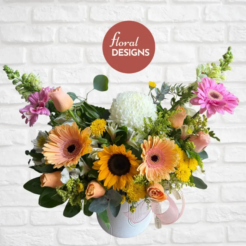 Arreglo Siena de Girasol, Gerberas y Rosas | Floral Designs
