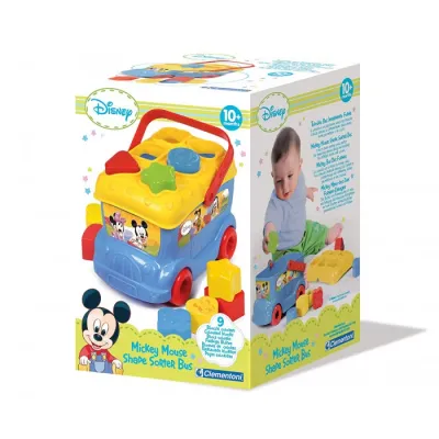 Clementoni Mickey Shape Sorter Bus Inserimento Forme