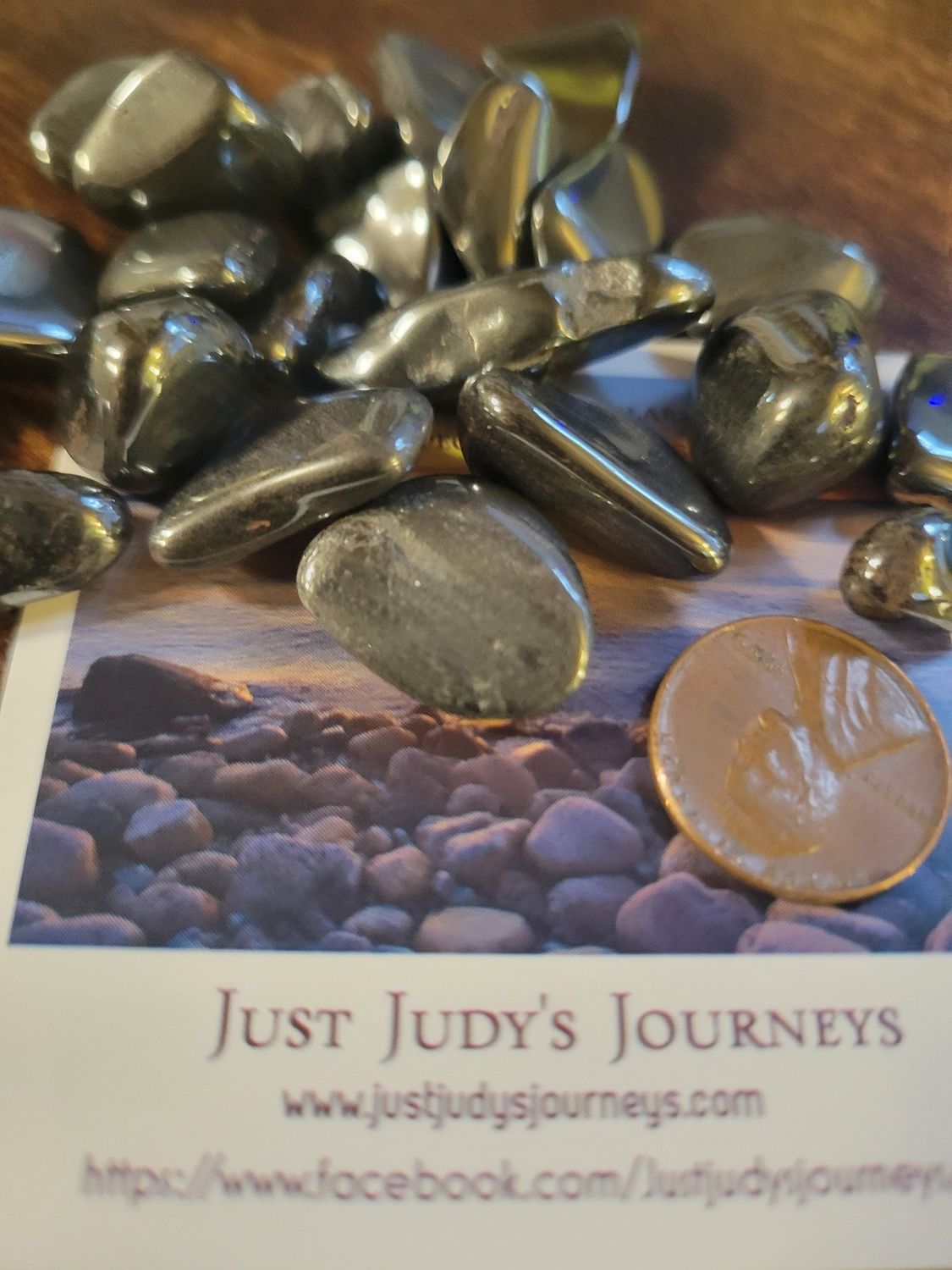 Crystal Small Tumbled Hematite (22 pieces)