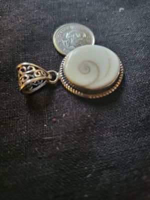 Pendant Cat's Eye (aka Shiva eye) Sterling Silver-India WAs $75.00