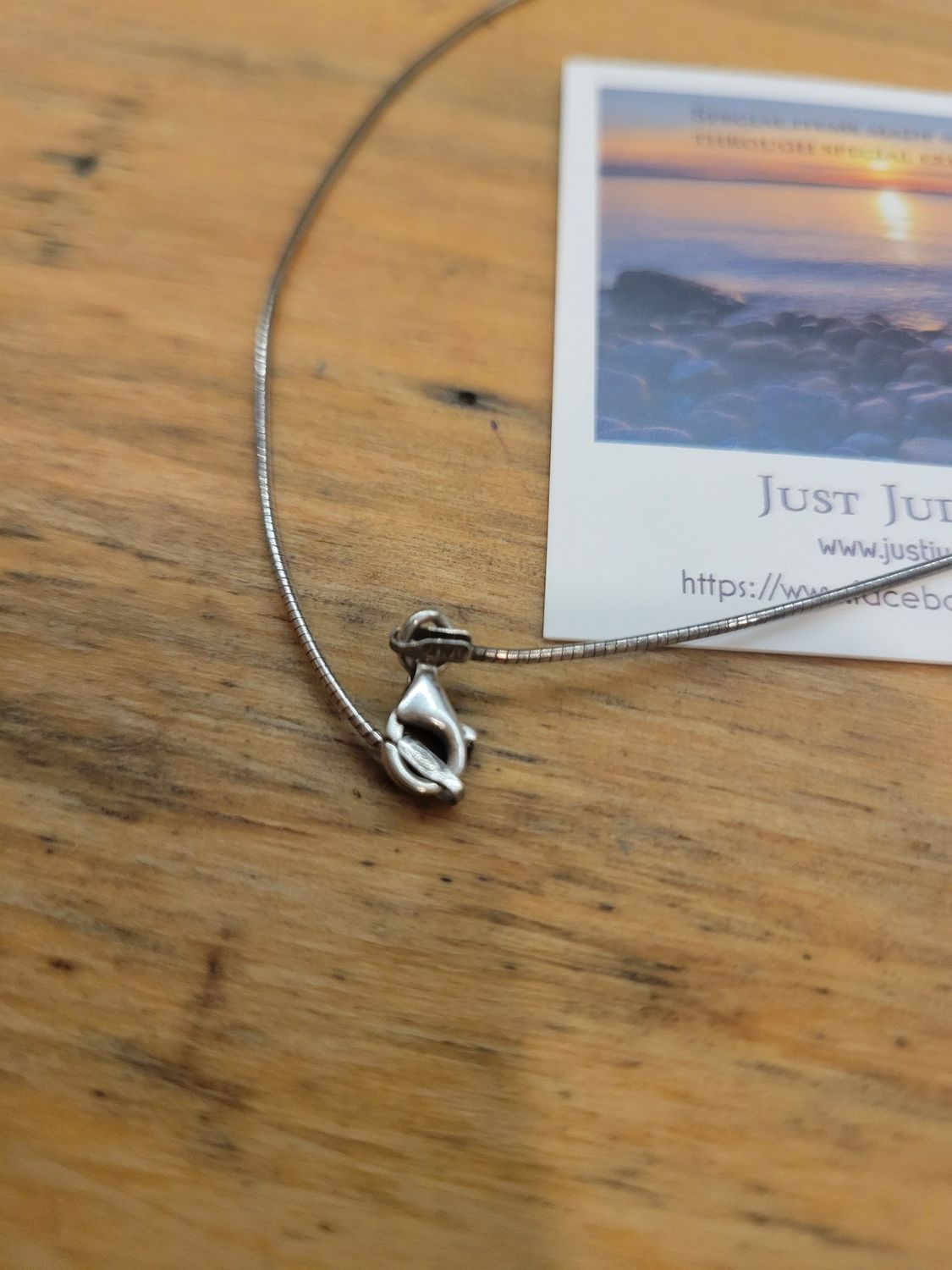 Pendant Clear Quartz Sterling Silver/with chain (India)  WAS$85