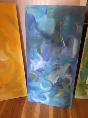 Painting on Canvas 24x48 -Angelic Realms by Olivia -Price per EACH. Pick up only. BLUE WAS $400