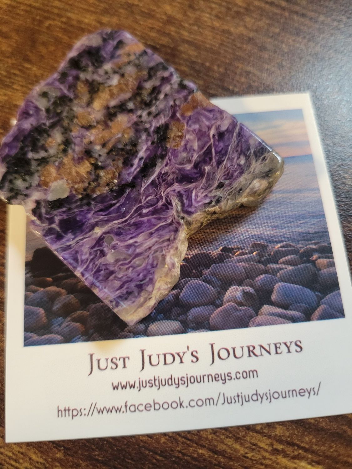 Crystal Charoite Slab WAS$75