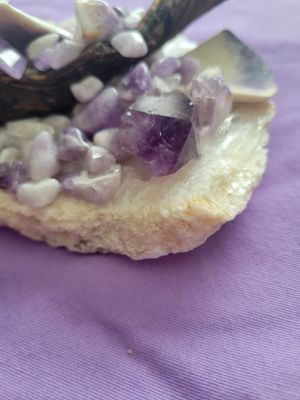 Crystal Amethyst/Selenite/Sedona Healing Plates$150.00