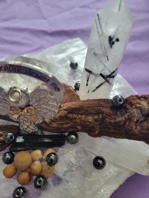 Crystal Angel Selenite/Sedona Protection Plate WAS$150.00