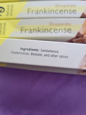 Incense Japanese Frankincense (5 Boxes) WAS$55