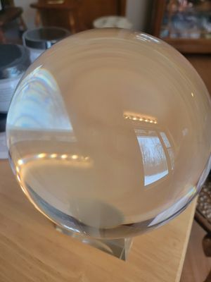 Sphere Glass 18" circumference with large stand -Glass WAS$325.00 (weight is 10lbs)