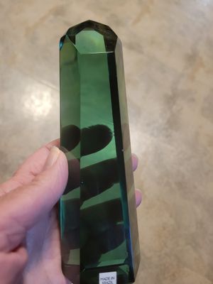 Crystal Green Obsidian Obelisk Point WAS$195 7Inch Tall